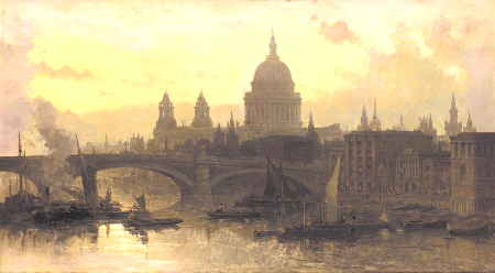 Smoggy and dirty London of the 19th century.